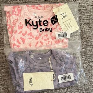 Kyte BABY Pink and Lavender Onesie Set